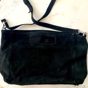 Zara real leather suede hand bag